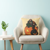 Coussin chat de dessin animé Halloween mignon (Chaise)
