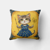Coussin Chat de dessin animé mignon (Verso)