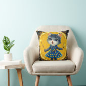 Coussin Chat de dessin animé mignon (Chaise)