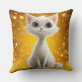 Coussin Chat de dessin animé mignon (Verso)
