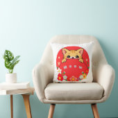 Coussin Chat de dessin animé mignon avec des couleurs vive (Chaise)