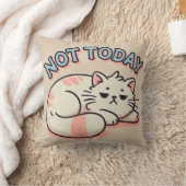 Coussin Chat de dessin animé paresseux (Couverture)