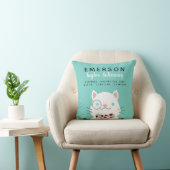Coussin Chat de fantaisie avec la stat de naissance de (Chaise)