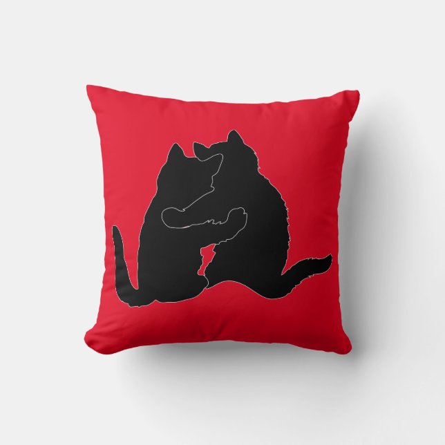 COUSSIN CHAT DE LA JOURNÉE DE VALENTINE (Recto)