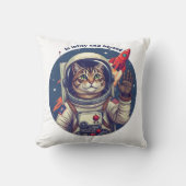 Coussin Chat de l'espace (Recto)