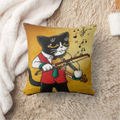 Coussin Chat de musique violon (Couverture)