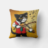 Coussin Chat de musique violon (Verso)