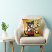 Coussin Chat de musique violon (Chaise)