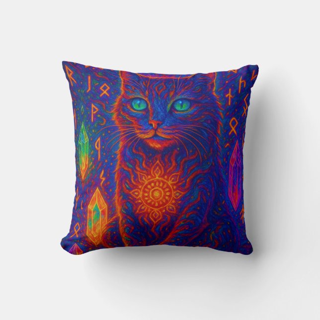Coussin Chat de Néon Sacré (Recto)