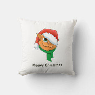Coussin Chat de Noël