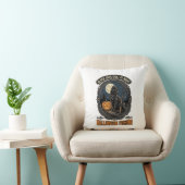 Coussin Chat de pêche Halloween Design de citrouille vinta (Chaise)