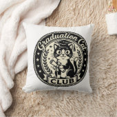 Coussin Chat de remise de diplôme Chat drôle Graphique - C (Couverture)