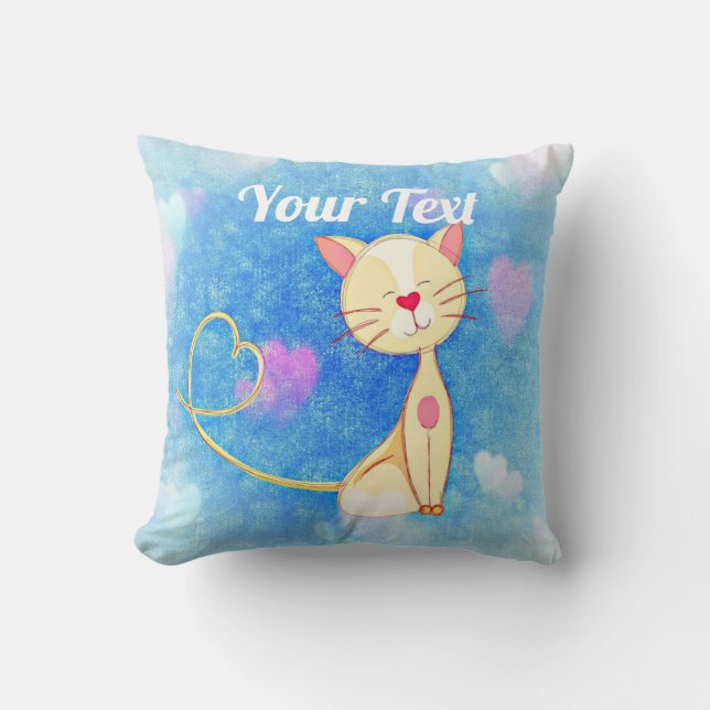 Coussin Chat de rêve (Recto)