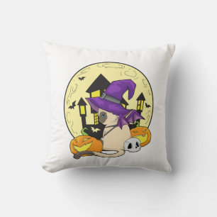 Coussin Chat d'Halloween