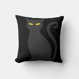 Coussin Chat d'Halloween amusant