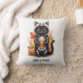 Coussin Chat d'Halloween mignon et effrayant (Couverture)