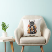 Coussin Chat d'Halloween mignon et effrayant (Chaise)