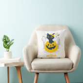 Coussin Chat d'Halloween mignonne se levant de chauves-sou (Chaise)