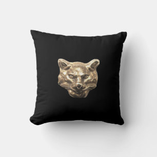 Coussin Chat doré