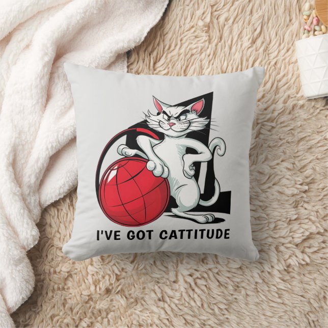 Coussin Chat drôle (Couverture)