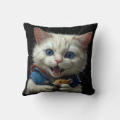 Coussin Chat drôle (Verso)