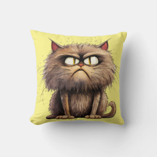 Coussin Chat drôle