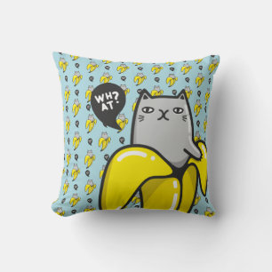 Coussin Chat en banane