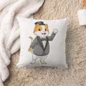 Coussin Chat en marié avec ruban (Couverture)