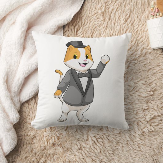 Coussin Chat en tant que groom avec ruban (Couverture)