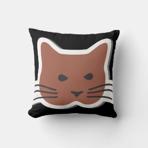 Coussin Chat fâché