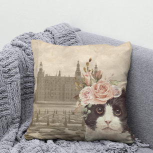 Coussin Chat fantaisie & Château