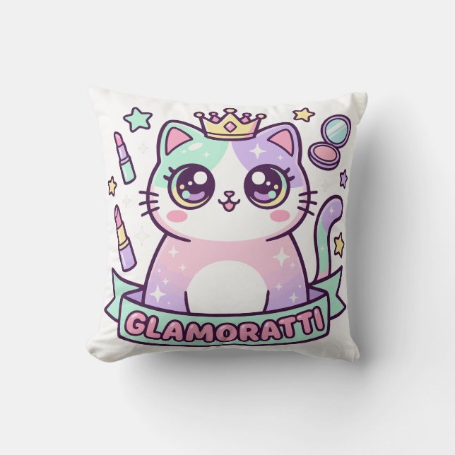 Coussin Chat Glamoratti (Recto)