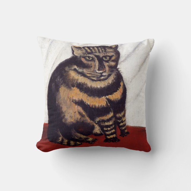 Coussin Chat grincheux vintage (Recto)