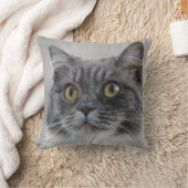 Coussin Chat gris surpris, une race distinctive (Couverture)