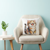 Coussin Chat Heureux (Chaise)