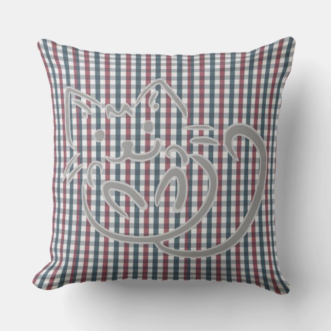 Coussin Chat Kitty et Plaid (Recto)