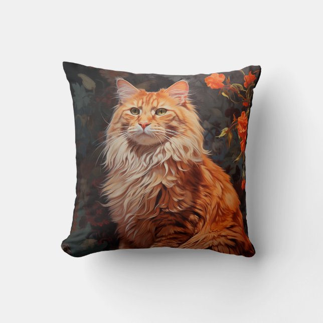 Coussin chat Maine Coon (Recto)