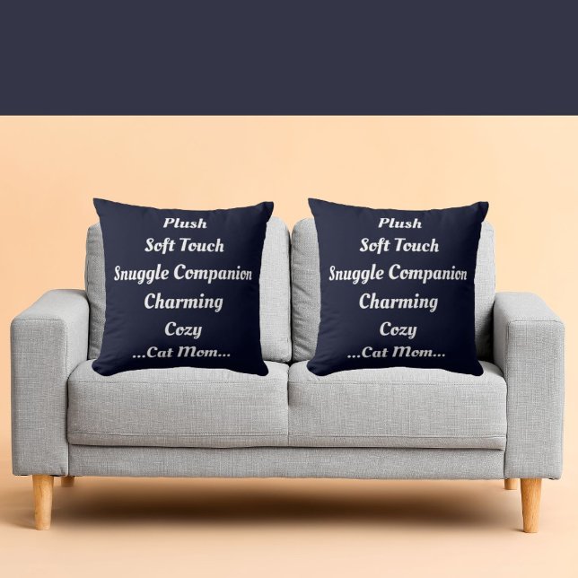 Coussin Chat Maman Plush Doux Charming Cosy Cute Mignonne  (Créateur téléchargé)