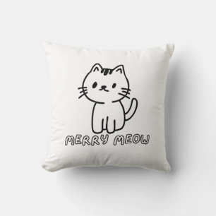 Coussin Chat Merry Meow