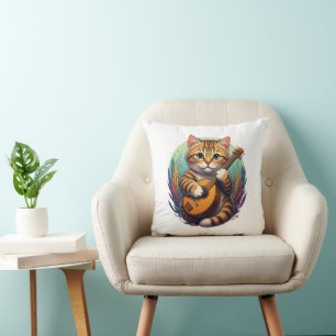 Coussin chat mignon