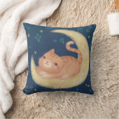 Coussin Chat mignon sur la Lune (Couverture)