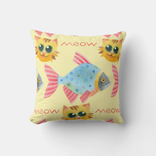 Coussin Chat Motif mignonne Colorful Animaux Animaux
