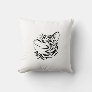 Coussin chat noir