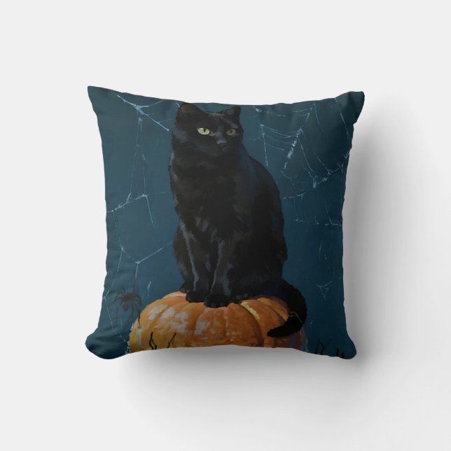 Coussin Chat Noir (Recto)