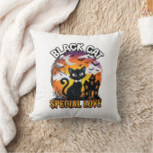 Coussin Chat Noir Amour Spécial Halloween Maison Hantée Ch (Couverture)