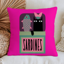 Chat Noir dans une Boîte de Sardines Animal Drôle