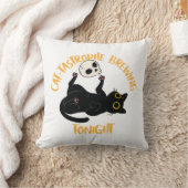 Coussin chat noir drôle d'Halloween (Couverture)