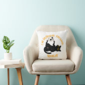 Coussin chat noir drôle d'Halloween (Chaise)