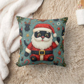 Coussin chat noir habillé en père Noël (Couverture)