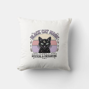 Coussin Chat Noir Magie Chat Noir Chat Noir Vintage Vector